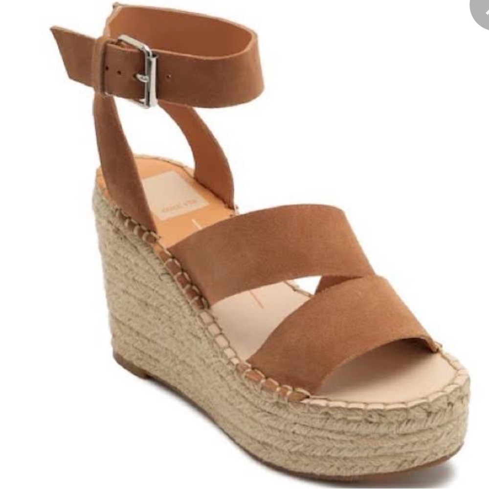 {dolce vita} Shayla Brown Suede Wedges Size 9